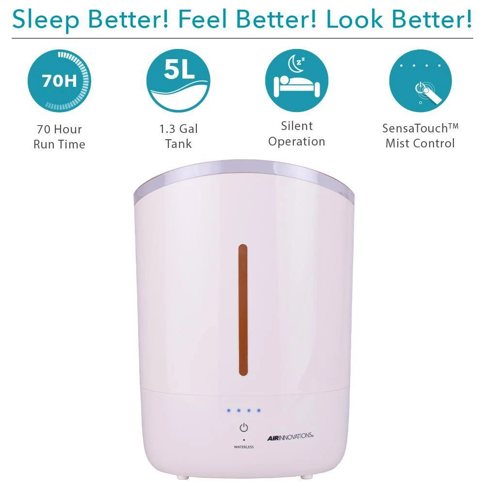 Air Innovations 1.33 Gal. Cool Mist Top Fill Humidifier for Large Rooms Up to 400 sq. ft. 6 Air Innovations 1.33 Gal. Cool Mist Top Fill Humidifier for Large Rooms Up to 400 sq. ft. - Image 4
