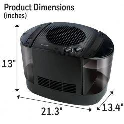 Honeywell 3 Gal. Cool Mist Removable Top Fill Console Humidifier -Air Quality Shop black honeywell humidifiers hev685b 1f 1000