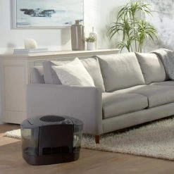 Honeywell 3 Gal. Cool Mist Removable Top Fill Console Humidifier -Air Quality Shop black honeywell humidifiers hev685b 44 1000