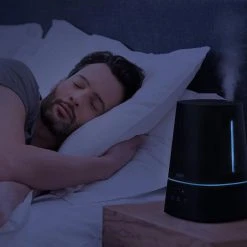 Pure Enrichment Hume Max Top Fill Humidifier in Black -Air Quality Shop black pure enrichment humidifiers pehumtop k 1d 1000