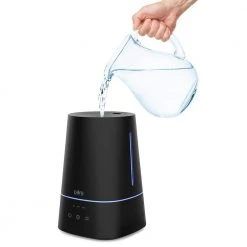 Pure Enrichment Hume Max Top Fill Humidifier in Black -Air Quality Shop black pure enrichment humidifiers pehumtop k a0 1000