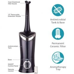 Air Innovations 1.7 Gal. Cool Mist Digital Humidifier for Large Rooms - Up to 600 sq. ft. 17 Air Innovations 1.7 Gal. Cool Mist Digital Humidifier for Large Rooms - Up to 600 sq. ft. -Air Quality Shop blacks air innovations humidifiers humid13 blk c3 1000