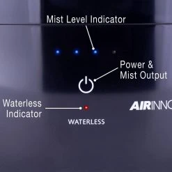 Air Innovations 1.33 Gal. Cool Mist Top Fill Humidifier for Large Rooms Up to 400 sq. ft. -Air Quality Shop blacks air innovations humidifiers humid36 black 1f 1000