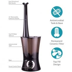 Air Innovations 1.6 Gal. Top Fill Ultrasonic Humidifier with Aroma Tray -Air Quality Shop blacks air innovations humidifiers humid43 black c3 1000