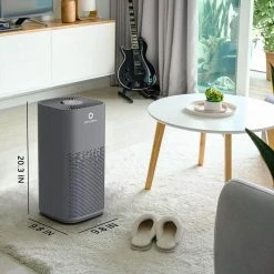 Airthereal AGH380 UV-C Air Purifier with H13 True HEPA Filter for Large Rooms, Home, Office, and Classroom - 519 Sq.Ft. -Glory Days 16 Airthereal AGH380 UV-C Air Purifier with H13 True HEPA Filter for Large Rooms, Home, Office, and Classroom - 519 Sq.Ft. -Glory Days -Air Quality Shop blacks airthereal air purifiers agh380 76 1000
