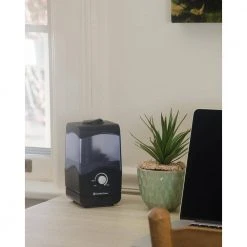 Comfort Zone Personal Wave Whisper-quiet Cool Mist Portable Ultrasonic Aromatherapy Humidifier with Auto Shut-Off -Air Quality Shop blacks comfort zone humidifiers czhd10bk 1d 1000