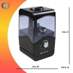 Comfort Zone Personal Wave Whisper-quiet Cool Mist Portable Ultrasonic Aromatherapy Humidifier with Auto Shut-Off 18 Comfort Zone Personal Wave Whisper-quiet Cool Mist Portable Ultrasonic Aromatherapy Humidifier with Auto Shut-Off -Air Quality Shop blacks comfort zone humidifiers czhd10bk 4f 1000