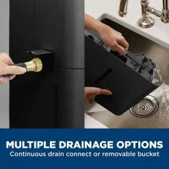 50 pt. Dehumidifier for Basement, Garage or Wet Rooms up to 4500 sq. ft. in Black, Three Fan Speeds, ENERGY STAR -Air Quality Shop blacks ge dehumidifiers adel50lz 40 1000