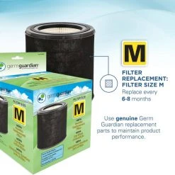 GermGuardian 360° 4-in-1 Air Purifier with HEPA Filter, UV Sanitizer for Medium Rooms up to 150 Sq. Ft., Black -Air Quality Shop blacks germguardian air purifiers ac4700bdlx fa 1000