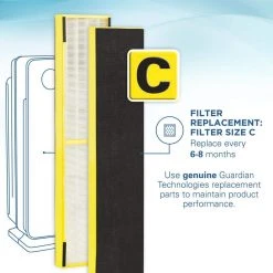 GermGuardian Elite 4-in-1, 5 Speed Air Purifier with True HEPA filter, UV Sanitizer for Medium Rooms up to 167 Sq. Ft. Black 16 GermGuardian Elite 4-in-1, 5 Speed Air Purifier with True HEPA filter, UV Sanitizer for Medium Rooms up to 167 Sq. Ft. Black -Air Quality Shop blacks germguardian air purifiers ac5350b fa 1000