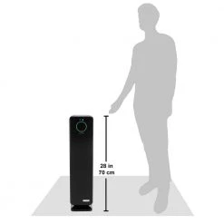 GermGuardian 28 in. Smart Elite 4-in-1 Air Purifier with True HEPA filter, and Wifi for Medium Rooms up to 181 Sq. Ft., Black -Air Quality Shop blacks germguardian air purifiers cdap5500bca c3 1000