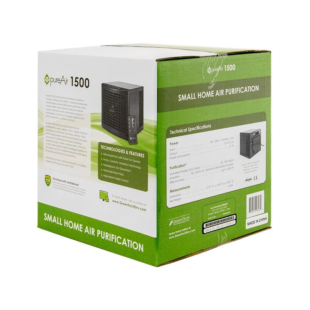 GreenTech Environmental Home Air Purifier 4-Powerful Technologies, 1500 ft. of Coverage 8 GreenTech Environmental Home Air Purifier 4-Powerful Technologies, 1500 ft. of Coverage - Image 6