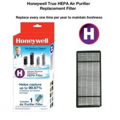 Honeywell True HEPA Replacement Filter H -Air Quality Shop blacks honeywell air purifier accessories hrfhv1 a0 1000