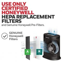 Honeywell HEPA Air Purifier, Large Room (310 sq. ft.) Black 18 Honeywell HEPA Air Purifier, Large Room (310 sq. ft.) Black -Air Quality Shop blacks honeywell air purifiers hpa200 fa 1000