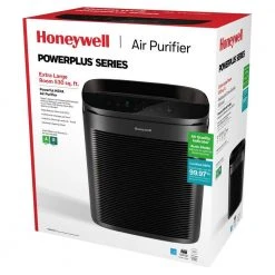 Honeywell PowerPlus HEPA Air Purifier, Extra-Large Room (530 sq. ft.) Black 14 Honeywell PowerPlus HEPA Air Purifier, Extra-Large Room (530 sq. ft.) Black -Air Quality Shop blacks honeywell air purifiers hpa3300bv1 c3 1000