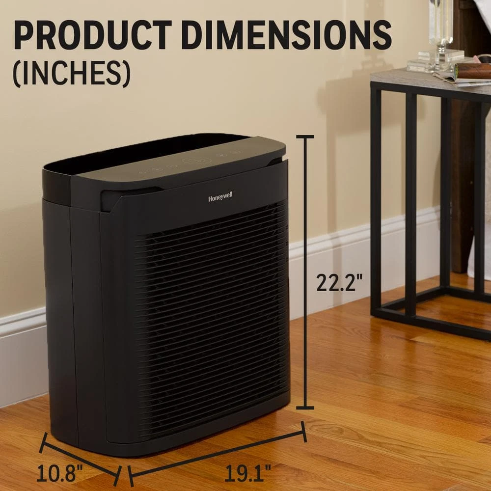 Honeywell PowerPlus HEPA Air Purifier, Extra-Large Room (530 sq. ft.) Black 9 Honeywell PowerPlus HEPA Air Purifier, Extra-Large Room (530 sq. ft.) Black - Image 8