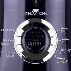 Unbranded Ultrasonic Cool Mist Humidifier with Refills (12-Pack) -Air Quality Shop blacks humidifiers humid23 black ap01 lavender 4f 1000