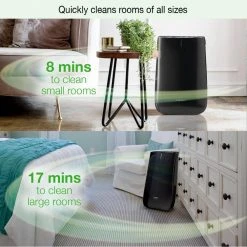 Lasko Pure Platinum Slim Profile Air Purifier with HEPA-Type Filtration and Auto Clean -Air Quality Shop blacks lasko air purifiers hf25630 40 1000 1