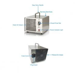 New Comfort HE 500 Commercial Ozone Generator Air Purifier 11 New Comfort HE 500 Commercial Ozone Generator Air Purifier -Air Quality Shop blacks new comfort air purifiers he 500 4f 1000