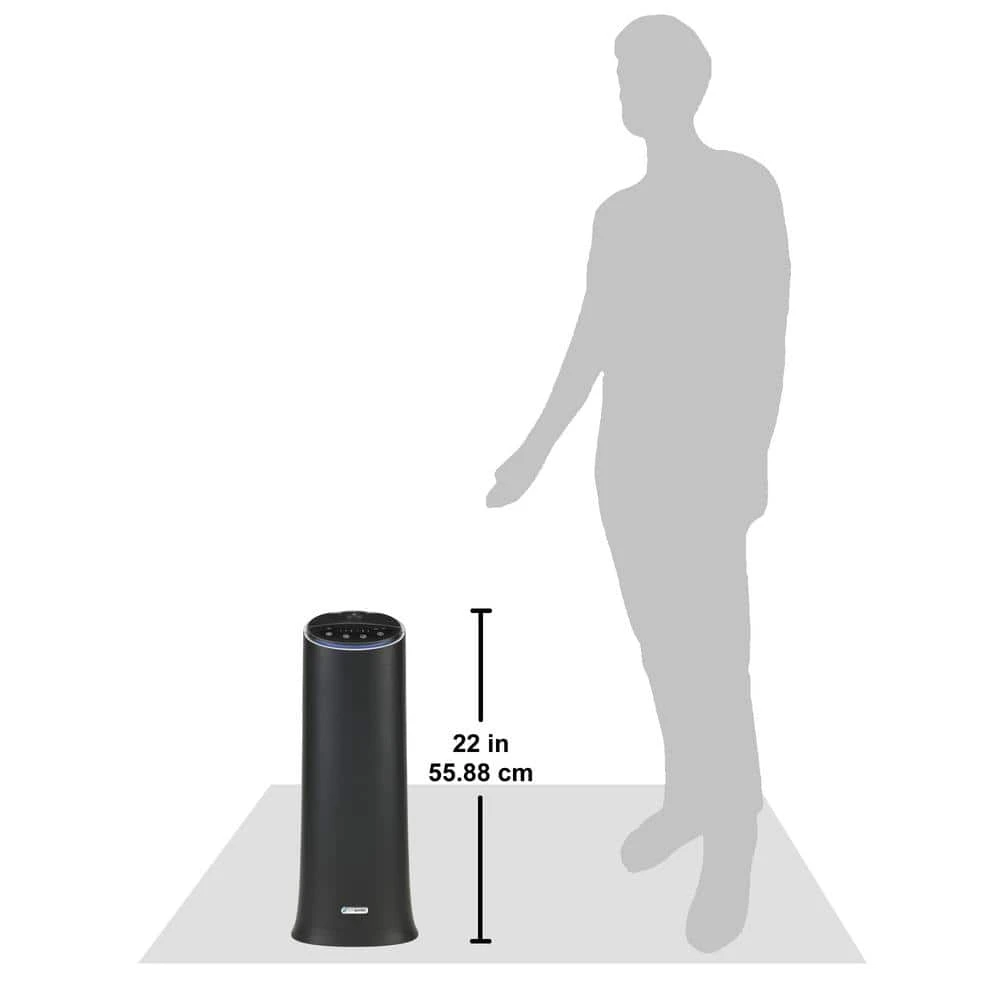 PureGuardian 1.5 Gal.100-Hour Ultrasonic Cool Mist Humidifier Tower with Aromatherapy Tray, Black 7 PureGuardian 1.5 Gal.100-Hour Ultrasonic Cool Mist Humidifier Tower with Aromatherapy Tray, Black - Image 5