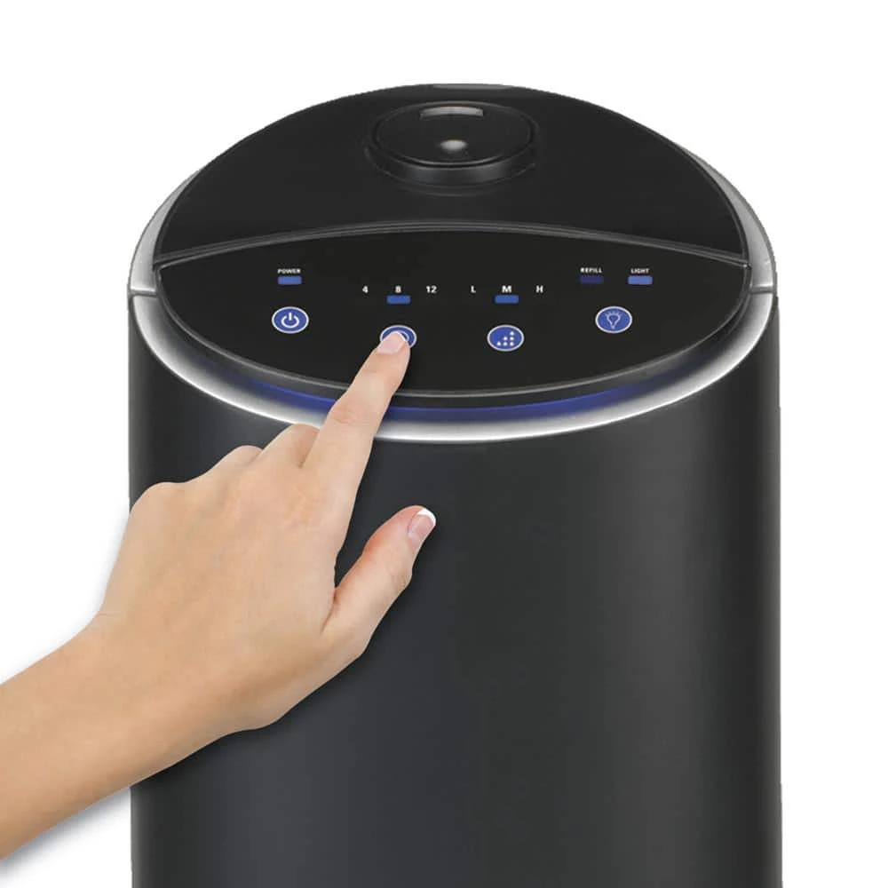 PureGuardian 1.5 Gal.100-Hour Ultrasonic Cool Mist Humidifier Tower with Aromatherapy Tray, Black 6 PureGuardian 1.5 Gal.100-Hour Ultrasonic Cool Mist Humidifier Tower with Aromatherapy Tray, Black - Image 4