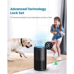 RENPHO Air Purifier Air Cleaner for Home Large Room 720 sq.ft. HEPA Filter in Black -Air Quality Shop blacks renpho air purifiers pus rp ap088b bk 44 1000