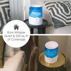 Crane 0.5 Gal. Warm Mist Humidifier with 2 Speed Settings for Small to Medium Rooms up to 250 sq. ft. -Air Quality Shop blues crane humidifiers ee 5202h 1f 1000