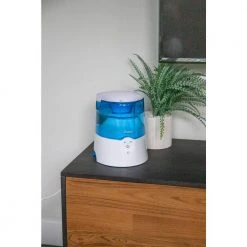 Crane 0.5 Gal. Warm Mist Humidifier with 2 Speed Settings for Small to Medium Rooms up to 250 sq. ft. -Air Quality Shop blues crane humidifiers ee 5202h fa 1000
