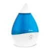 Crane 0.5 Gal. Droplet Ultrasonic Cool Mist Humidifier for Small to Medium Rooms up to 250 sq. ft. - Blue/White -Air Quality Shop blues crane humidifiers ee 5302 64 1000