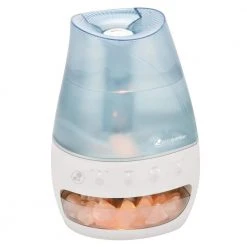Unbranded 1 Gal. 190 sq. ft. Cool Mist Ultrasonic Humidifier and Salt Lamp with Aromatherapy Tray -Air Quality Shop blues humidifiers h1339 76 1000
