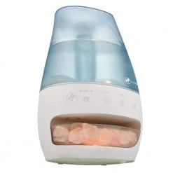 Unbranded 1 Gal. 190 sq. ft. Cool Mist Ultrasonic Humidifier and Salt Lamp with Aromatherapy Tray -Air Quality Shop blues humidifiers h1339 77 1000