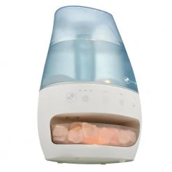 Unbranded 1 Gal. 190 sq. ft. Cool Mist Ultrasonic Humidifier and Salt Lamp with Aromatherapy Tray -Air Quality Shop blues humidifiers h1339 c3 1000