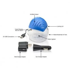 New Comfort Blue Mini Desktop Water Based Air Purifier Humidifier Aroma Therapy and Air Cleaner 7 New Comfort Blue Mini Desktop Water Based Air Purifier Humidifier Aroma Therapy and Air Cleaner -Air Quality Shop blues new comfort humidifiers 401g 4f 1000