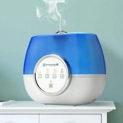 PureGuardian 2-Gal. 120-Hour Ultrasonic Warm and Cool Mist Humidifier with Aromatherapy -Air Quality Shop blues pureguardian humidifiers h4810ar fa 1000