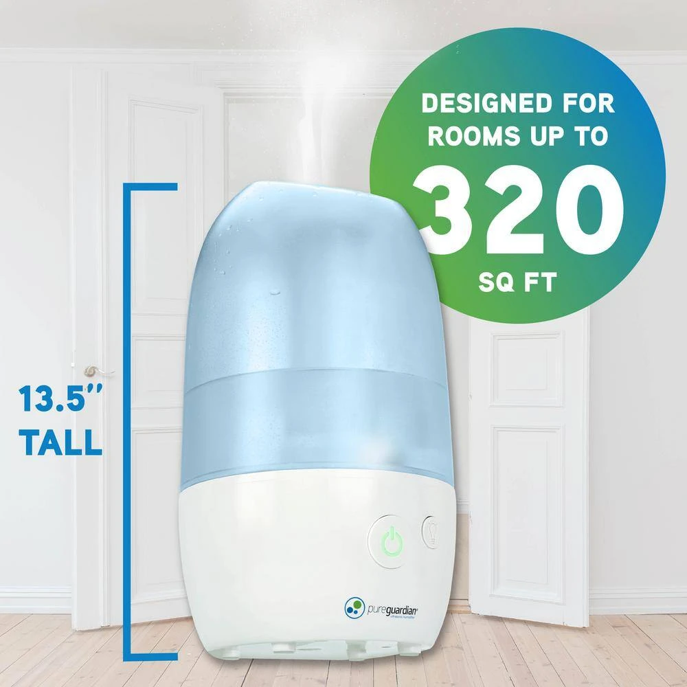 PureGuardian 1 Gal. 70-Hour Ultrasonic Cool Mist Humidifier with Aromatherapy 7 PureGuardian 1 Gal. 70-Hour Ultrasonic Cool Mist Humidifier with Aromatherapy - Image 5