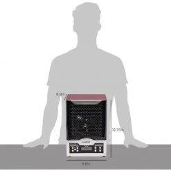 Unbranded 5 in 1 HEPA Ozone Generator and Air Purifier, Ionizer and Deodorizer w/Digital Display -Air Quality Shop browns tans air purifiers ivawhdgozhepa 1f 1000