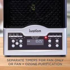 Unbranded 5 in 1 HEPA Ozone Generator and Air Purifier, Ionizer and Deodorizer w/Digital Display -Air Quality Shop browns tans air purifiers ivawhdgozhepa 4f 1000