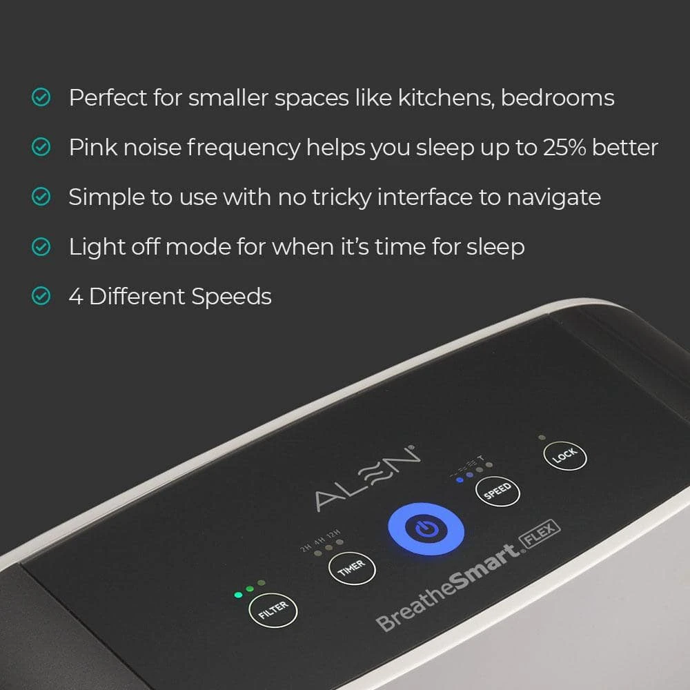 Alen BreatheSmart FLEX, 700 sq.ft. True HEPA Air Purifier for Dust, Mold, AllergensDust, Mold, Allergens 6 Alen BreatheSmart FLEX, 700 sq.ft. True HEPA Air Purifier for Dust, Mold, AllergensDust, Mold, Allergens - Image 4