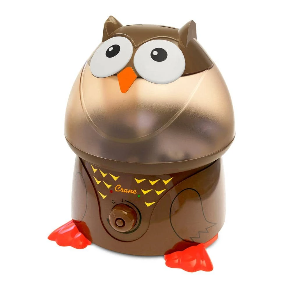Crane 1 Gal. Adorable Ultrasonic Cool Mist Humidifier for Medium to Large Rooms up to 500 sq. ft. - Owl 3 Crane 1 Gal. Adorable Ultrasonic Cool Mist Humidifier for Medium to Large Rooms up to 500 sq. ft. - Owl