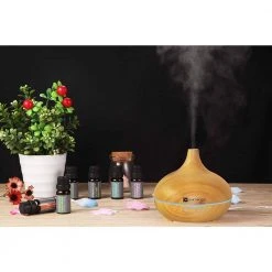DARTWOOD Premium Ultrasonic Aroma Diffuser & Humidifier - Essential Oil & Mist Vaporizer with 7-Lighting Modes & 4-Timers (300ml) -Air Quality Shop browns tans dartwood humidifiers aromadiffuserus 76 1000
