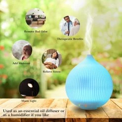 Tatahance 330ml White Aroma Diffuser Cool Mist Humidifier with 7 Color LED Lights 19 Tatahance 330ml White Aroma Diffuser Cool Mist Humidifier with 7 Color LED Lights -Air Quality Shop browns tans humidifiers d0102hah8sa z 76 1000