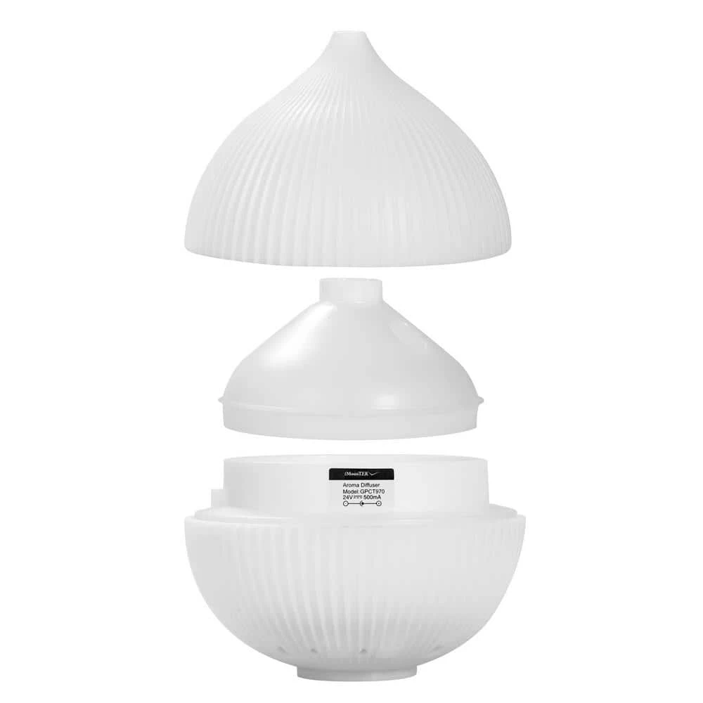 Tatahance 330ml White Aroma Diffuser Cool Mist Humidifier with 7 Color LED Lights 6 Tatahance 330ml White Aroma Diffuser Cool Mist Humidifier with 7 Color LED Lights - Image 4