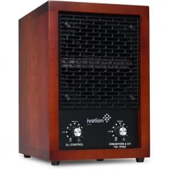 Ivation Air Purifier and Ozone Generator, Ionizer and Deodorizer, Odor Removal for Upto 3,700 sq.ft. with HEPA Filters