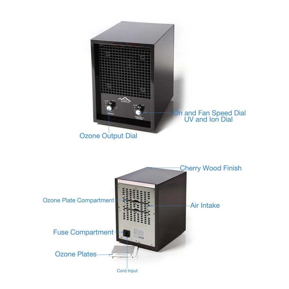 New Comfort Cherry 03/1000 Ozone Generator and Ion Air Purifier 4 New Comfort Cherry 03/1000 Ozone Generator and Ion Air Purifier - Image 2