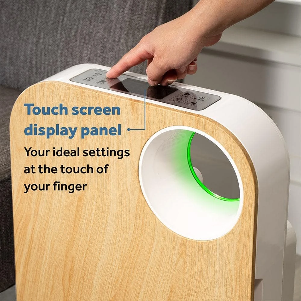 OVAL AIR 3-Stage 5-in-1 Air Purifier for Rooms Upto 600 sq. ft. Reduces Allergies, Asthma, Pets, Odor, Smoke, Dark Wood 12 OVAL AIR 3-Stage 5-in-1 Air Purifier for Rooms Upto 600 sq. ft. Reduces Allergies, Asthma, Pets, Odor, Smoke, Dark Wood - Image 10