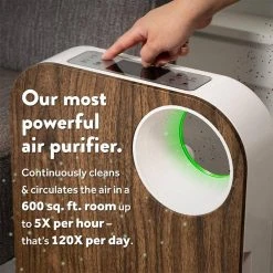 OVAL AIR 3-Stage 5-in-1 Air Purifier for Rooms Upto 600 sq. ft. Reduces Allergies, Asthma, Pets, Odor, Smoke, Dark Wood 24 OVAL AIR 3-Stage 5-in-1 Air Purifier for Rooms Upto 600 sq. ft. Reduces Allergies, Asthma, Pets, Odor, Smoke, Dark Wood -Air Quality Shop browns tans oval air air purifiers air1000d 4f 1000