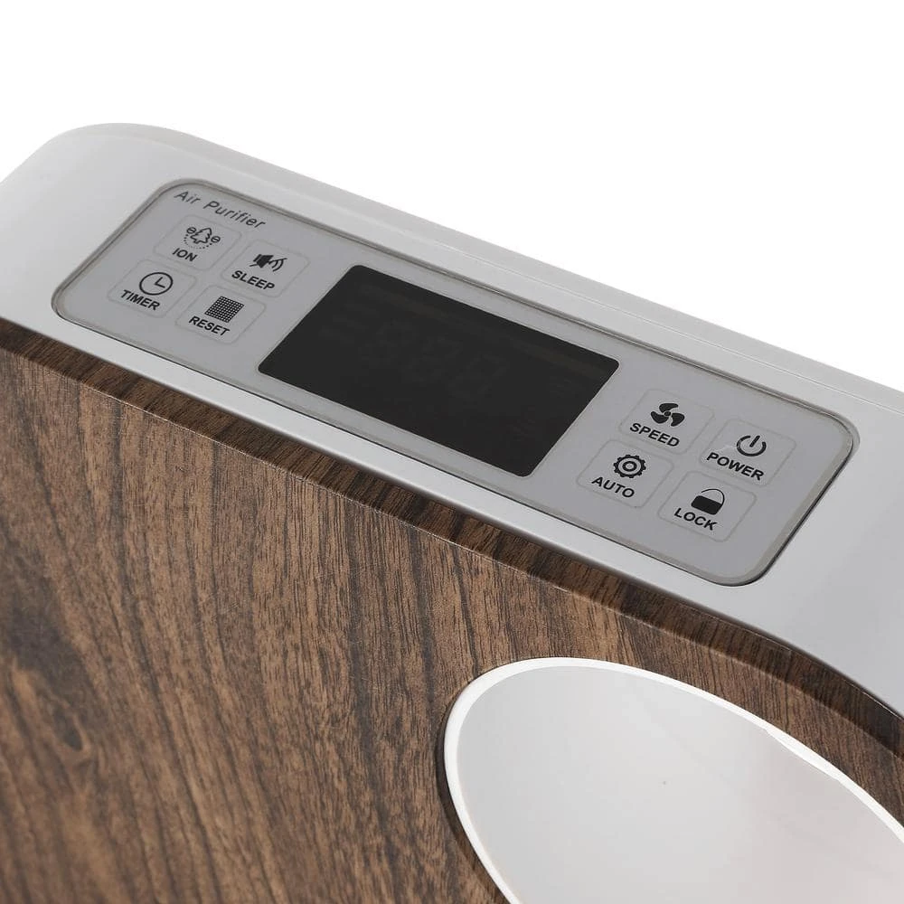 OVAL AIR 3-Stage 5-in-1 Air Purifier for Rooms Upto 600 sq. ft. Reduces Allergies, Asthma, Pets, Odor, Smoke, Dark Wood 8 OVAL AIR 3-Stage 5-in-1 Air Purifier for Rooms Upto 600 sq. ft. Reduces Allergies, Asthma, Pets, Odor, Smoke, Dark Wood - Image 6