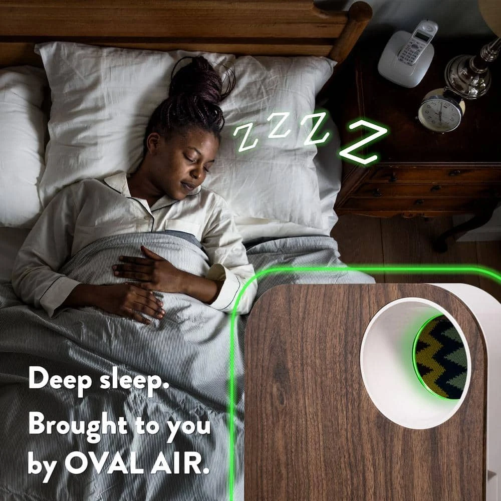 OVAL AIR 3-Stage 5-in-1 Air Purifier for Rooms Upto 600 sq. ft. Reduces Allergies, Asthma, Pets, Odor, Smoke, Dark Wood 14 OVAL AIR 3-Stage 5-in-1 Air Purifier for Rooms Upto 600 sq. ft. Reduces Allergies, Asthma, Pets, Odor, Smoke, Dark Wood - Image 12