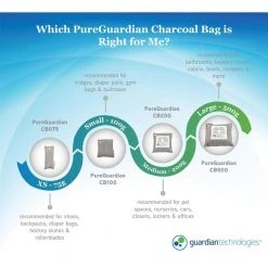 PureGuardian Air Purifying Bamboo Charcoal Bag, 7.1 oz (6-Pack) 13 PureGuardian Air Purifying Bamboo Charcoal Bag, 7.1 oz (6-Pack) -Air Quality Shop browns tans pureguardian air purifier accessories cb2006pk fa 1000