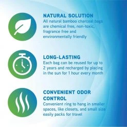 PureGuardian Air Purifying Bamboo Charcoal Bag, 16 oz -Air Quality Shop browns tans pureguardian air purifier accessories cb500 fa 1000